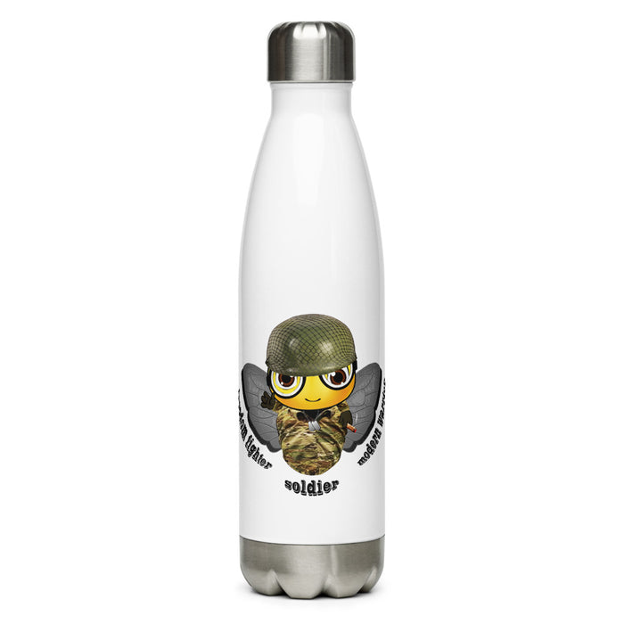 Cute SOLDIER / MILITARY BEE Stainless Steel Water Bottle