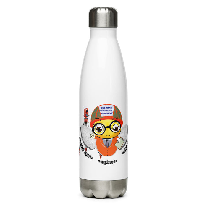 Cute ENGINEER / INGENIERO BEE Stainless Steel Water Bottle