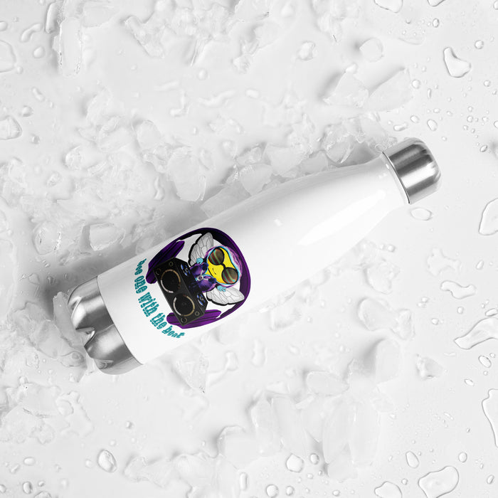 Cool & Cute PURPLE BEE ONE WITH THE BEAT Stainless Steel Water Bottle