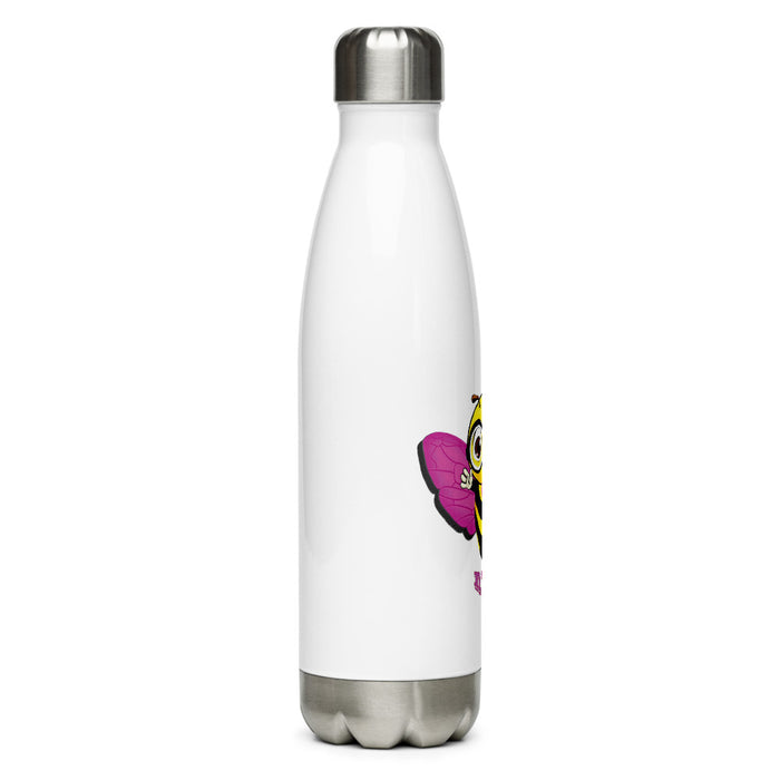 Cute pink BEE NYCE Stainless Steel Water Bottle