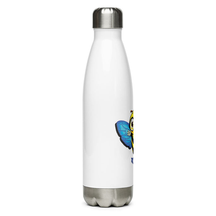 Cute blue BEE NYCE Stainless Steel Water Bottle