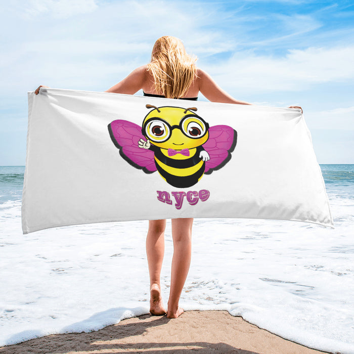 Cute pink BEE NYCE Towel