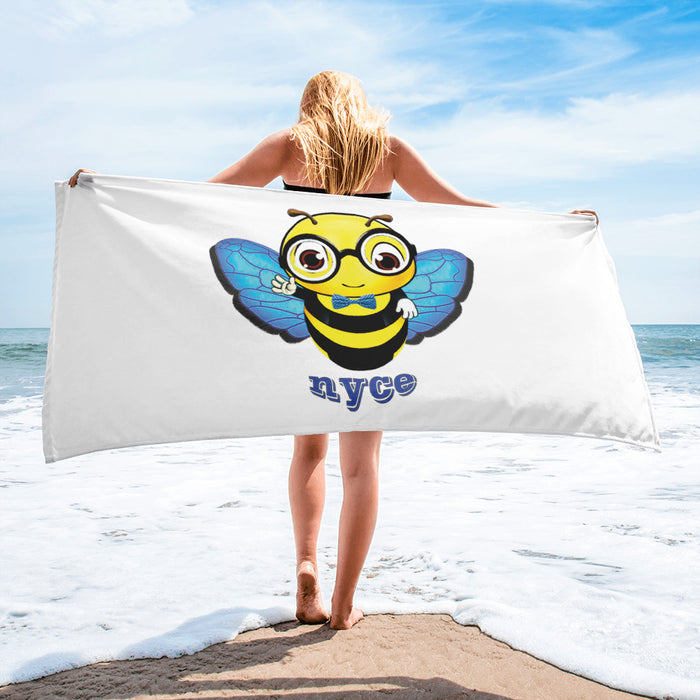 Cute blue BEE NYCE Towel