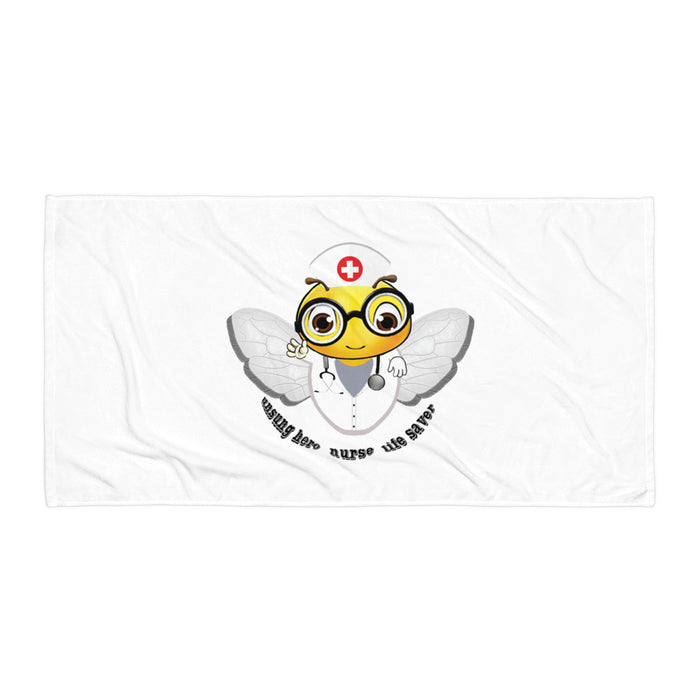 Cute NURSE BEE Towel