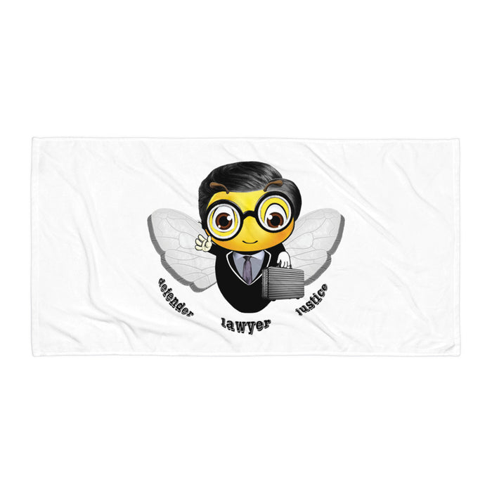 Cute LAWYER / ATTORNEY BEE Towel