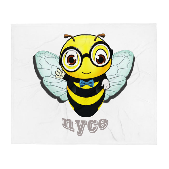 Cute BEE NYCE Throw Blanket