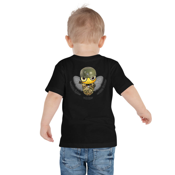 BOY BEE Collection Cute SOLDIER / MILITARY BEE Toddler Short Sleeve Tee