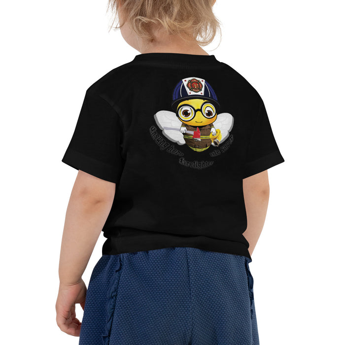 BOY BEE Collection Cute FIREFIGHTER BEE Toddler Short Sleeve Tee