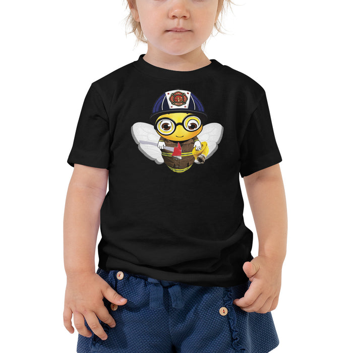 BOY BEE Collection Cute FIREFIGHTER BEE Toddler Short Sleeve Tee