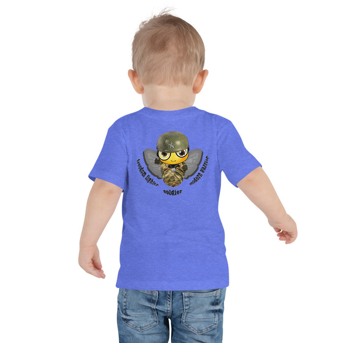 BOY BEE Collection Cute SOLDIER / MILITARY BEE Toddler Short Sleeve Tee