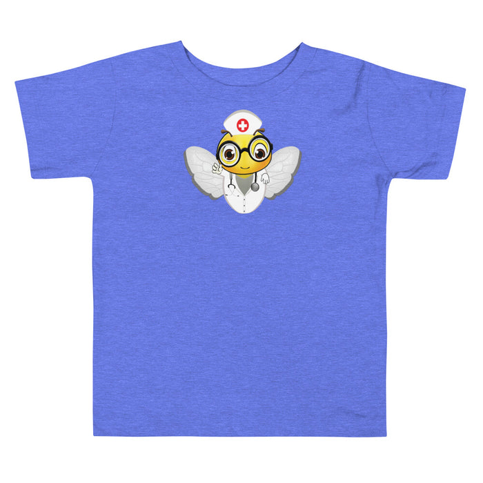 Girl Bee Collection Cute NURSE BEE Toddler Short Sleeve Tee