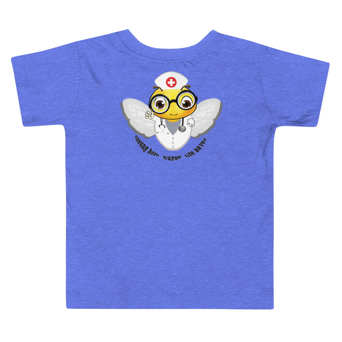 Girl Bee Collection Cute NURSE BEE Toddler Short Sleeve Tee