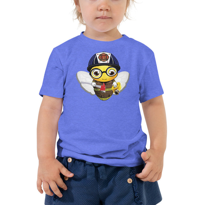 BOY BEE Collection Cute FIREFIGHTER BEE Toddler Short Sleeve Tee