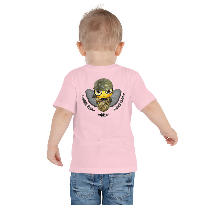 BOY BEE Collection Cute SOLDIER / MILITARY BEE Toddler Short Sleeve Tee