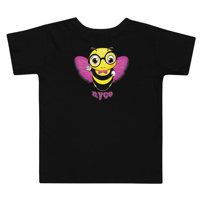 Girl Bee Collection Cute Pink BEE NYCE Toddler Short Sleeve Tee