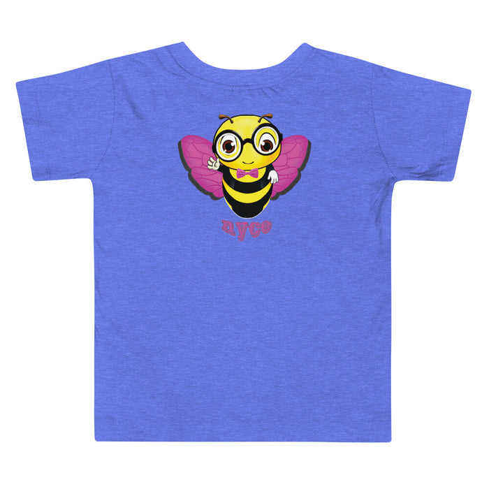 Girl Bee Collection Cute Pink BEE NYCE Toddler Short Sleeve Tee