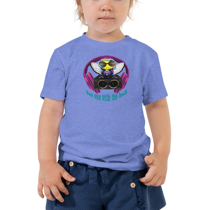 Girl Bee Collection Cool & Cute PINK BEE 1 WITH THE BEAT Toddler Short Sleeve Tee