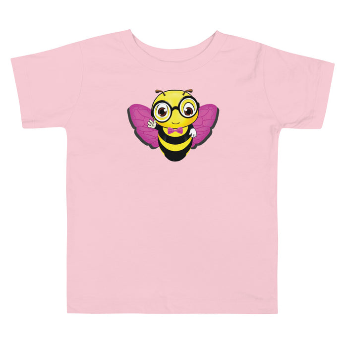 Girl Bee Collection Cute Pink BEE NYCE Toddler Short Sleeve Tee