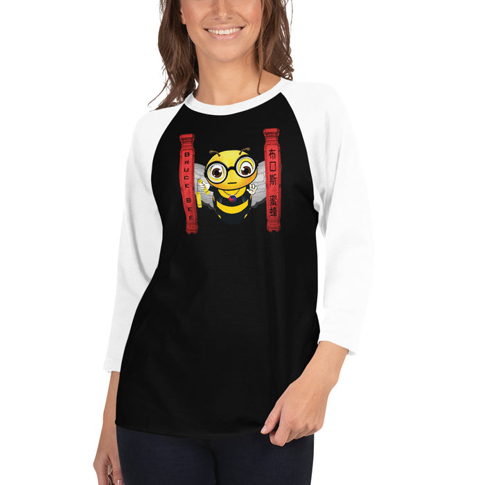 Cute BRUCE BEE 3/4 sleeve raglan shirt