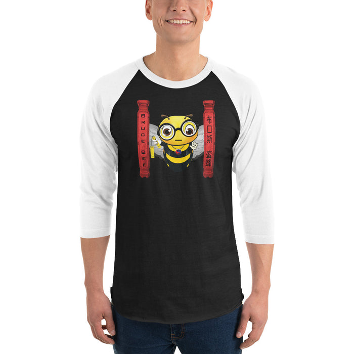 Cute BRUCE BEE 3/4 sleeve raglan shirt