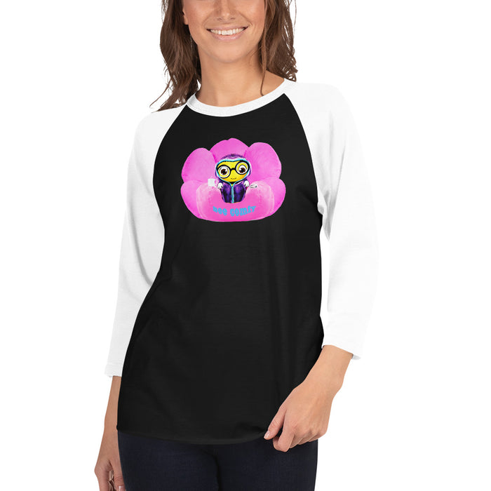 Cute BEE C0MFIE 3/4 sleeve raglan shirt