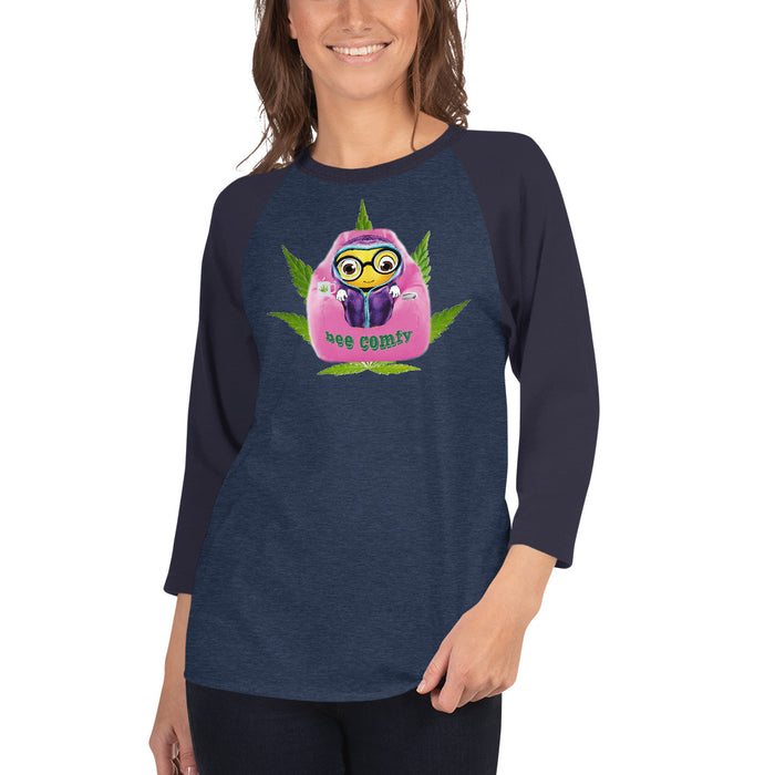 Cute BEE COMFY INDICA 3/4 sleeve raglan shirt