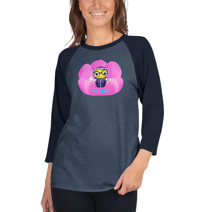 Cute BEE C0MFIE 3/4 sleeve raglan shirt