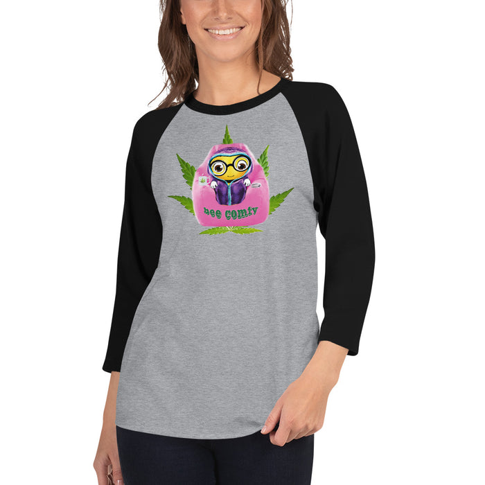 Cute BEE COMFY INDICA 3/4 sleeve raglan shirt