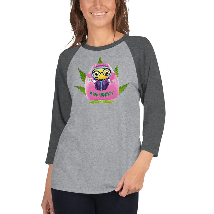 Cute BEE COMFY INDICA 3/4 sleeve raglan shirt