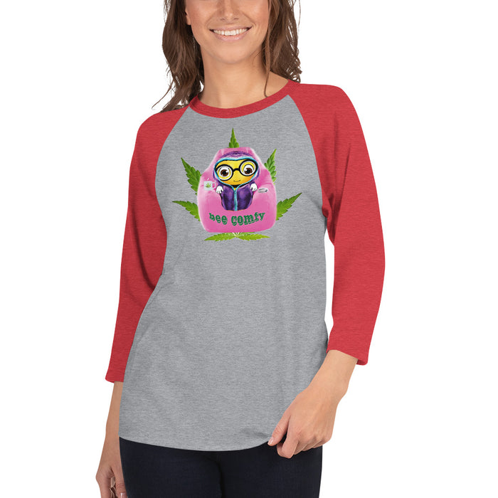 Cute BEE COMFY INDICA 3/4 sleeve raglan shirt