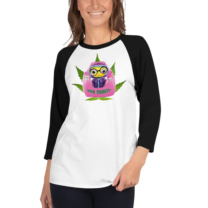 Cute BEE COMFY INDICA 3/4 sleeve raglan shirt