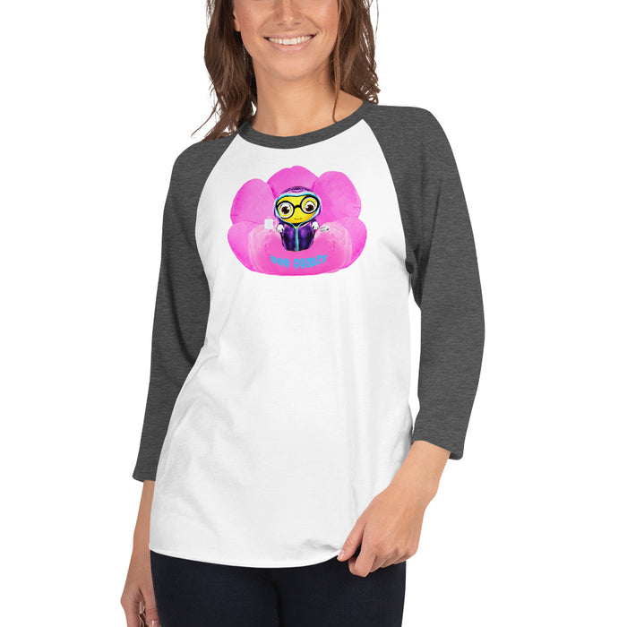 Cute BEE C0MFIE 1 /4 sleeve raglan shirt