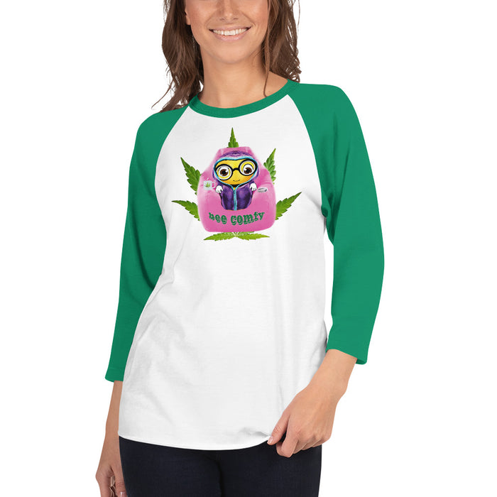 Cute BEE COMFY INDICA 3/4 sleeve raglan shirt