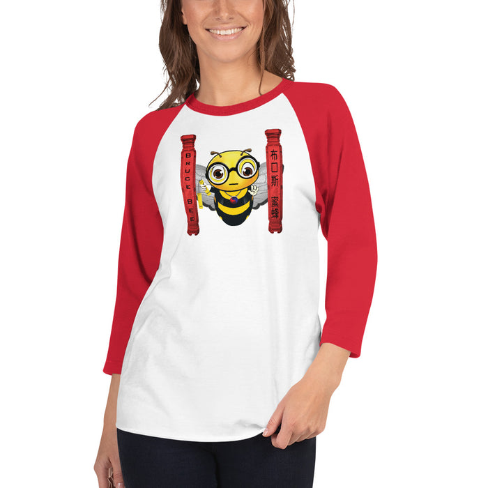 Cute BRUCE BEE 3/4 sleeve raglan shirt