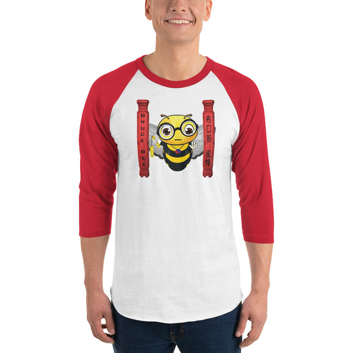 Cute BRUCE BEE 3/4 sleeve raglan shirt