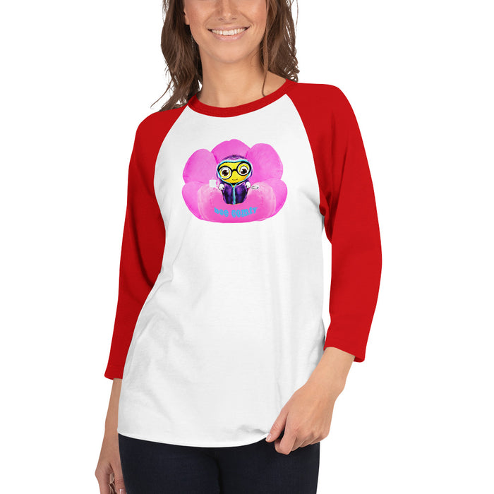 Cute BEE C0MFIE 3/4 sleeve raglan shirt