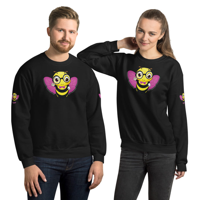 Cute pink BEE NYCE Unisex Sweatshirt