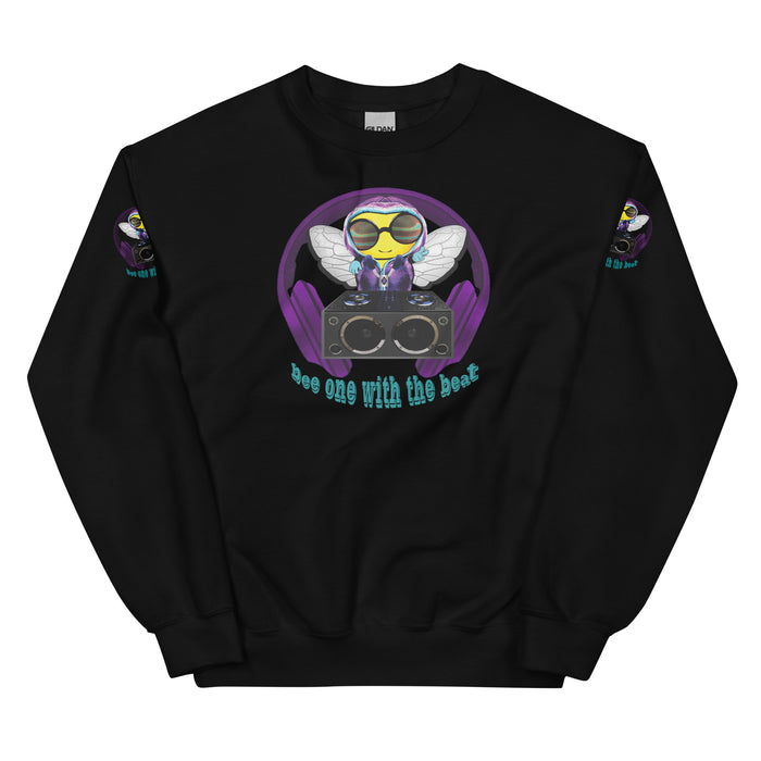 Cool & Cute BEE 1 WITH THE BEAT PURPLE Unisex Sweatshirt