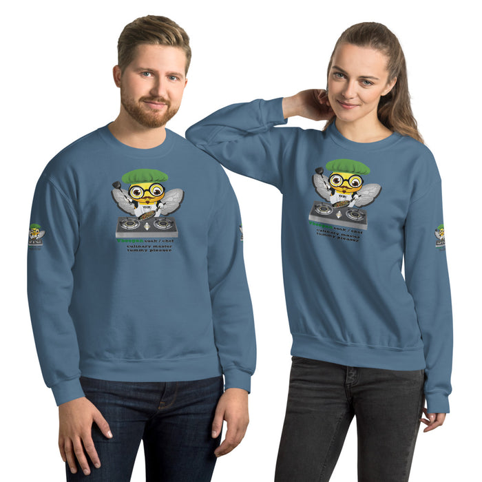 Cute VEGAN BEE CHEF Unisex Sweatshirt