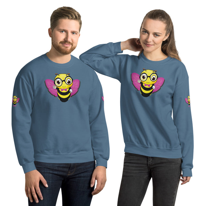 Cute pink BEE NYCE Unisex Sweatshirt