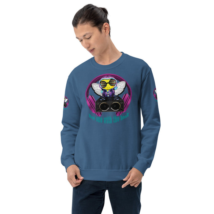 Cool & Cute PINK BEE 1 WITH THE BEAT Unisex Sweatshirt