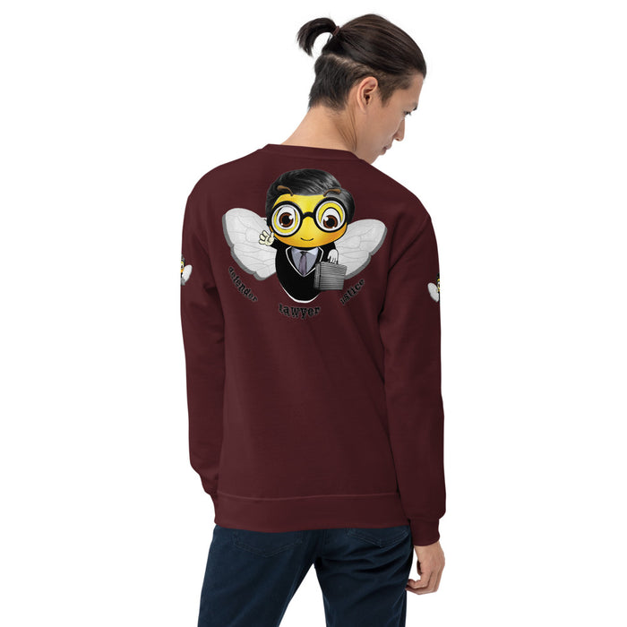 Cute LAWYER / ATTORNEY BEE Unisex Sweatshirt