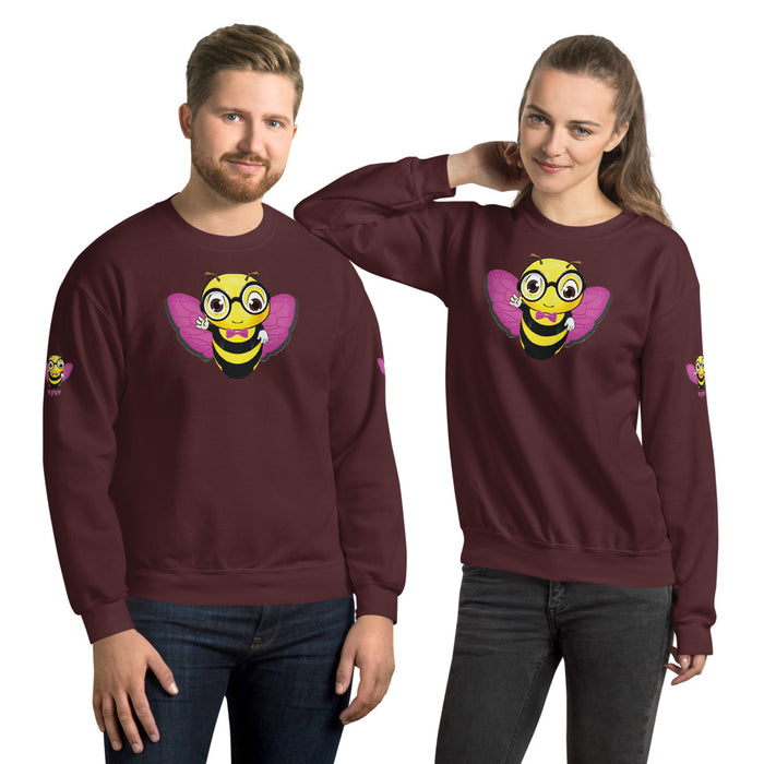 Cute pink BEE NYCE Unisex Sweatshirt