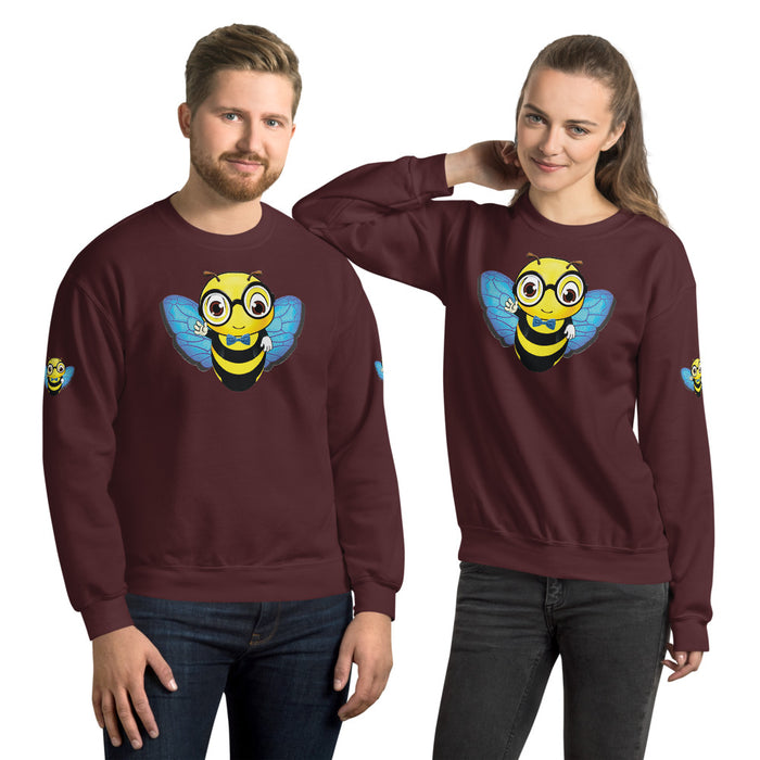 Cute blue BEE NYCE Unisex Sweatshirt