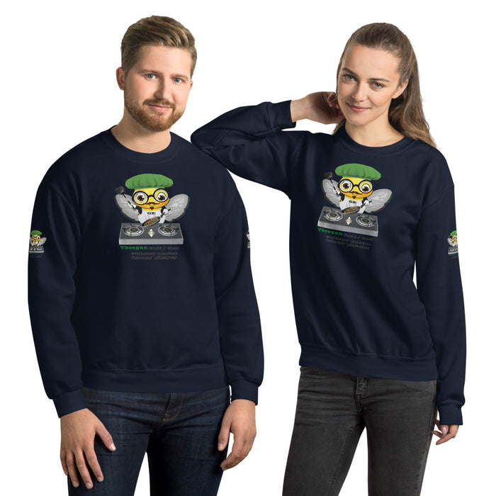 Cute VEGAN BEE CHEF Unisex Sweatshirt