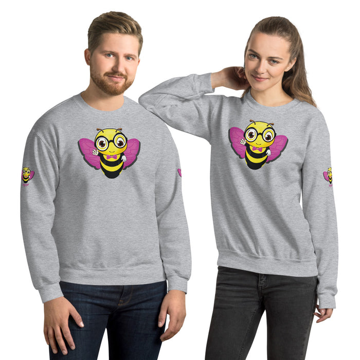 Cute pink BEE NYCE Unisex Sweatshirt