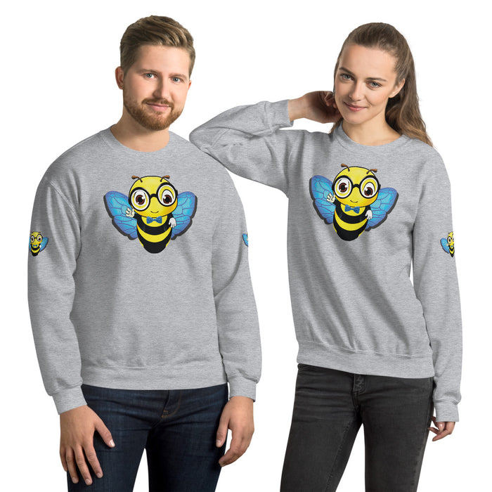 Cute blue BEE NYCE Unisex Sweatshirt