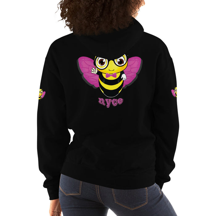 Cute pink BEE NYCE Unisex Hoodie