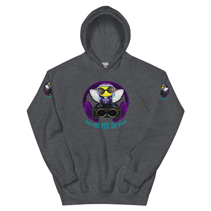 Cool & Cute BEE 1 WITH THE BEAT PURPLE Unisex Hoodie