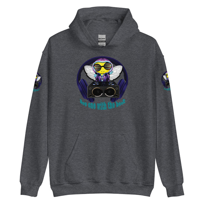 Cool & Cute BLUE BEE 1 WITH THE BEAT Unisex Hoodie